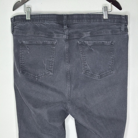 Torrid Premium Sky High Skinny Distressed Black Jeans Women's Size 18 Tall - Picture 6 of 11